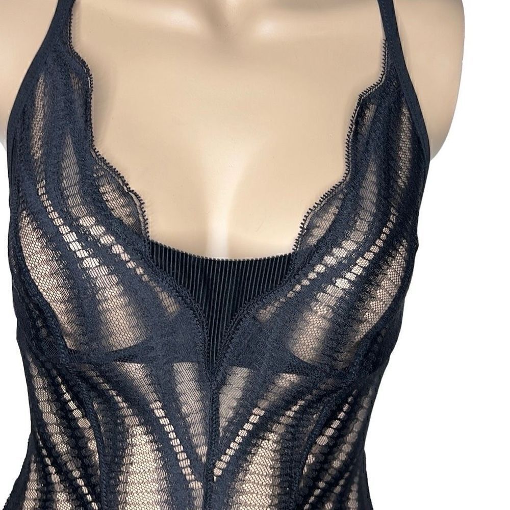 NWT Wolford Esmeralda String Body Black 10 B-cup - Picture 8 of 16